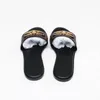 Women Gingham Fashion Love Sandals Sandal With Gold Metal Decoration Black Brown And White Beach Slides