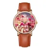 Zegarek do zegarek Fancy Flower Watch Watches Damies 2021 Słynne żeńskie zegar kwarcowy