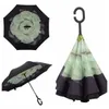 C Handgreep Winddicht Reverse Vouw Umbrella man Vrouwen Zon Regenauto Omgekeerde paraplu's dubbele laag Anti uv zelfstand Parapluie