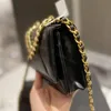 Designer kosmetische Schulterkreuzkörperbeutel Handtasche Tasche Geldbörse Brieftaschen Quadratkette Taschen Buchstaben Geometrische Streifen Hüllen Perl Wome203h