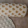 35*4.5cm Valentine's Day Embossing Rolling Pin Baking Cookies Noodle Biscuit Fondant Cake Dough Engraved Roller Heart Pattern 211008