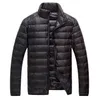 Witte eend down winter jas mannen ultralight donsjack casual bovenkleding sneeuw koude jas zak korte jas jas winter mannen g1108