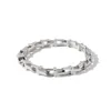 Trendy Simple Smooth Tshaped Hollow Bicycle Chain Tide Metal Men and Women rose gold silver braceletbangle for woman wjl47129068417