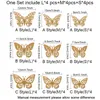 12 Pcs/Lot 3D Creux Papillon Sticker Mural Décoration Papillons Stickers DIY Maison Amovible Décoration Murale Fête De Mariage Enfants Chambre Fenêtre Décors HY0297