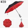 Inverterade paraplyer med c-handtag dubbelskikt inuti vindtät strand omvänd vikning soligt regnigt paraply wll554-3