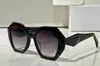 Polygon Shape نظارة شمسية 16W Black Sun Gray Lrenses Women Fashion Sun Glasses Occhiali da Sole UV400 Protection with box