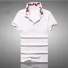 Alta novità di lusso Colletto da uomo ricamato Red Snake Fashion Polo Shirt Hip Hop Skateboard Polo in cotone Top Tee # B95 210329