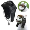 Divertente autunno inverno simpatico animale domestico berretto da aviatore costume cosplay cappello da pilota antivento per cani di piccola taglia media S-XXL