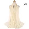 Toppkvalitetshalsdukar Monokrom Chiffon Bubble Scarf Headdress Women039S HeadDress Shawl Scarf Whole9481207