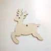 19 Styles Wooden Christmas Tree Pendant Decoration Accessories Elk Christm as Trees Snowflake For Christma Creative Pendants Hand-painted Decorations