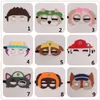 Máscara para niños de dibujos animados de anime máscaras de fieltro personalizables evento de Navidad fiesta de cumpleaños 9 estilos envío gratis 50 piezas