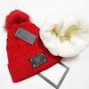 Модные дизайнеры Beanie Женщины Повседневная Вязание Шерсть Теплые Горро Шапочки Черепные Шапки Рождественские подарки Высочайшее качество