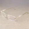 transparent randlose brille rahmen