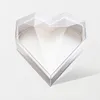 Przezroczyste akrylowe zaopatrzenie firm Love Heart Gift Box Diament Kształt Flower Case Puste pudełka cukierków ślubnych Pojemnik na czekoladę Wystrój stołu do pakowania kwiatów