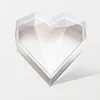 прозрачные акриловые принадлежности для вечеринок Love Heart Gift Box Diamond Shape Flower Case Пустые свадебные коробки конфет Контейнер для шоколада Декор стола для упаковки цветов