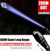 2021 Новейшие 100000 Lumens Самые мощные светодиодные фонарики Zoom 5 режимов Torcle Тактический фонарик Перезаряжаемая ручная лампа для охоты 23679062