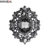 Pins, broscher Kioozol Luxury Rhinestone Flower Brosch Micro Inlagda CZ För Kvinnor Vintage Smycken Tillbehör Gåvor 2021 Trend 144 KO2