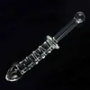 NXY Dildos Crystal Clear Spiral Glass Dildo 9 5 '' Transparent Penis Anal Plug Artificiell med axel sexleksaker för kvinna 0105