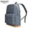 TINYAT, mochilas para ordenador portátil de 15 pulgadas para hombre, mochilas escolares para ordenador, mochilas de ocio para adolescentes, Mochila de hombro de viaje gris Y0804