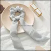 Pony Tails Gioielli Gioiellivintage Tinta unita Scrunchies Arco Donna Aessories Fasce per capelli Cravatte Scrunchie Ponytail Holder Corda di gomma Decoratio