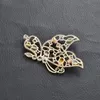 Pins broszki w stylu Vintage Broch Brooch Brooch Kolny austriacki kryształowy kryształ wysokiej jakości cyrkon SeaU22