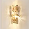 Crystal interno decorativo moderno lampade a parete a LED per camera da letto da letto per soggiorno corridoio corridoio late nava