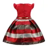 Robes pour fille filles d'été européennes et américaines robe Patchwork ceintures vêtements pour enfants princesse robe de bal 3-9 ans Q0716