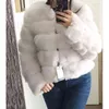 ZADORIN Long Sleeve Faux Fur Coat Women Winter Fashion Thick Warm Coats Outerwear Fake Jacket Plus Size 211220