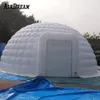 Popular oxford cloth white inflatable igloo dome tent with blower for service equipment