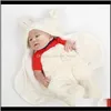 Battaniye kundaklama kreş yatak bebek çocuklar annelik sıcak peluş kundak karikatür panda modelleme doğumlu bebek uyku sargısı b305z