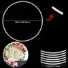 98cm White Plastic Balloon Arch Ring DIY Background Holder Circle Ballon Column Base Baby Shower Birthday Wedding Party Decor Deco6986520