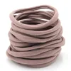 Chic Nylon Elastic Solid Headband Kids DIY Hår Tillbehör Mode Headwear HairBand för barn