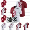 Anpassad Alabama Crimson Tide Jersey NCAA College Football 2022 Patch Bryce Young Henry To'oto'o Anderson Javon Baker Christian Harris