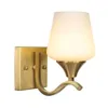 Wall Lamps Retro Simple Lamp Bedroom Living Room Aisle Corridor Creative Bracket Light Cafe El Pure Copper Small
