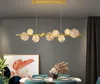 Nordic restaurant chandelier Lamp modern simple long dining table room bar light luxury star net red lighting