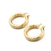 Boucles d'oreilles éthiopiennes dubaï cercle brillant pour fille femmes bijoux couleur or à la mode cadeaux d'anniversaire