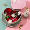Dia dos namorados sabão flor coração-dado forma rosa flores e caixa buquê casamento decoração presente festival presentes ffhh21-872