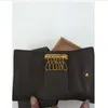 Top Quality KEY POUCH Carteiras de alta qualidade famoso designer clássico mulheres 6 porta-chaves bolsa de moedas de couro homens porta-cartões wallet2792