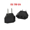 US / EU AU AU AU AU AC Power Plug Converter Adapter Adapter Adattatore USA A European Black Plastic Travel Converter MAX 2200W Due Pin DHL A38