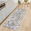 Boheemse keuken tapijt deurmatten flanel toegang deur matten zachte vloer tapijten voor woonkamer slaapkamer badkamer keuken 211204