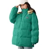 Hiver Femmes Surdimensionné Parkas Vestes Casual Épais Chaud À Capuche Motif Manteau Femme Hiver Outwear Veste De Sport parkas 211108