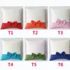 40x40cm Bow Pillow Covers Sublimation Blanks DIY Printing Cushion Pillowcases with Zipper RRB13118