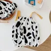 Baby Suspender Rompers Cow Pocket Lean 2021 Дети Бутик Одежда 0-2т Младенческие Малыши Хлопок Ползаистые Оставки Супер Симпатичные Отправить Шляпу