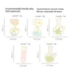 핀, 브로치 장미 연인 에나멜 핀 맞춤 플라스크 테스트 튜브 데이지 식물 애호가 랩 옷깃 배지 가방 과학 및 화학 쥬얼리 선물