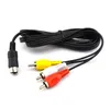 100 шт. 1,8 м 9 PIN-код аудио видео AV AUX кабель для SEGA GENESES 2 или для SEGA-GENESIS 3 соединительный шнур SN2630