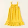 Arrivée 3pcs Toddler Girl Floral Dress pour 3-6Y Kids sans manches en coton 210528