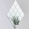 9/16/32PCs Bathroom Mirrow Wall Decorative Self Adhesive Furniture Films 15x15cm Square Quality Mirror Foil Stickers