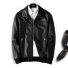 Men's Jackets High Quality Leather Jacket 2021 Autumn Winter Leisure Motorcycle PU Plus Velvet Coat For Men