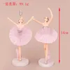 3 Pembe Dans Balerin El Yapmak Toptan Güzel Kız Prenses Bebek PVC Oyuncak Kek Dekorasyon Gelgit Oyna
