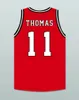 Custom Retro Isiah Thomas # 11 Chargers High School Basketball Jersey St.joseph Stitched White Red Size S-4XL Any Name Number Topkwaliteit Jerseys